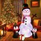6Ft Christmas Inflatables Christmas Decorations Outdoor, Inflatable Snowman Penguin Blow up Yard Decorations with Rotating LED Lights for Indoor Outdoor Christmas Decorations Yard Garden Decor